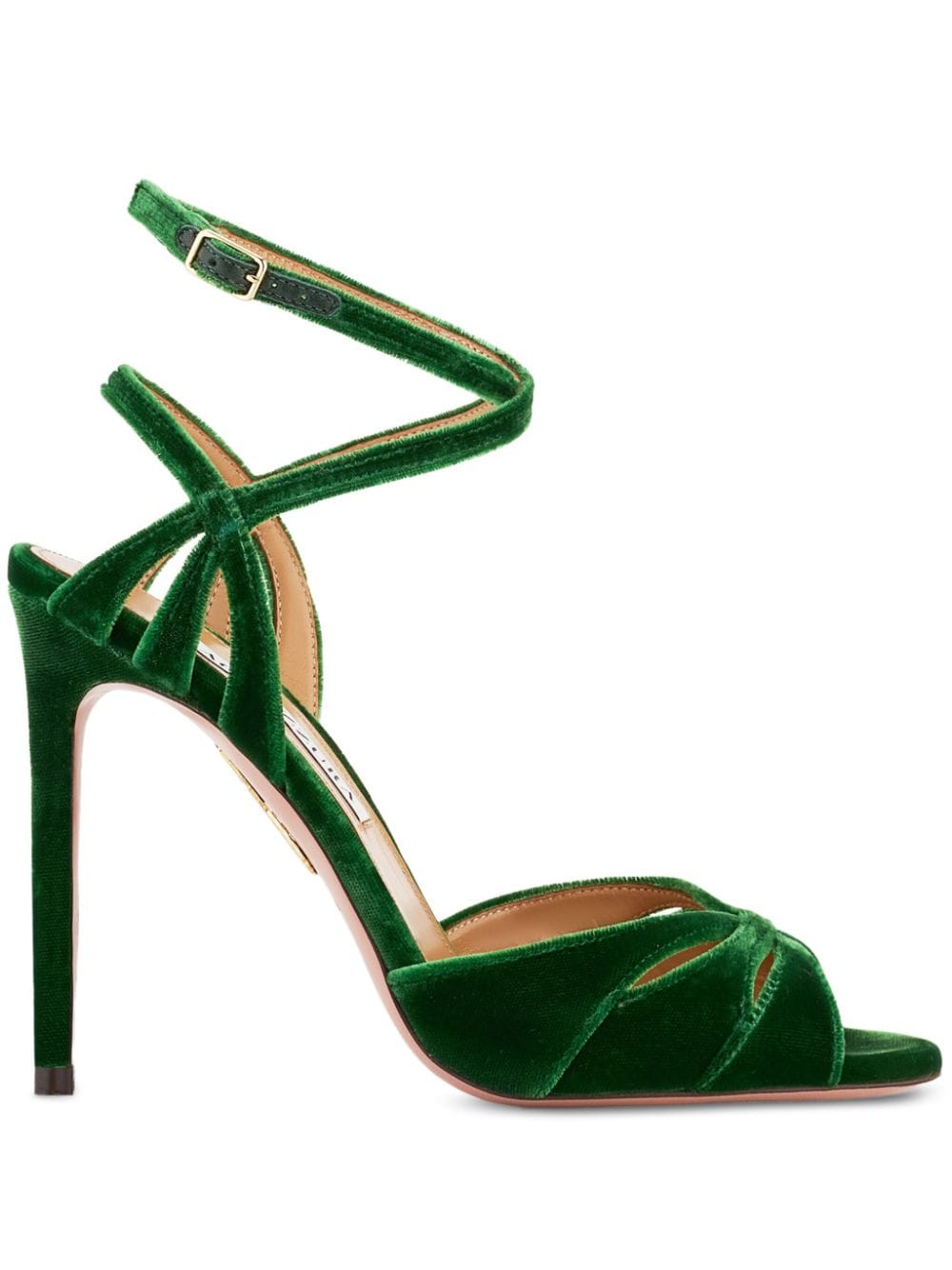 Aquazzura 105mm Moves Sandal 105 Green