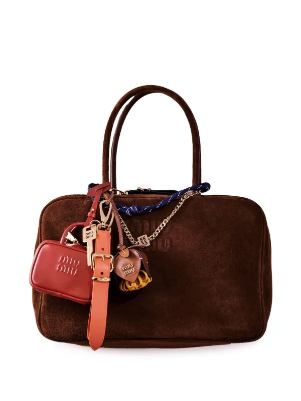 関税・送料込 MIU MIU Red leather バッグ Miu Miu Leather Micro Bag | Red | FARFETCH