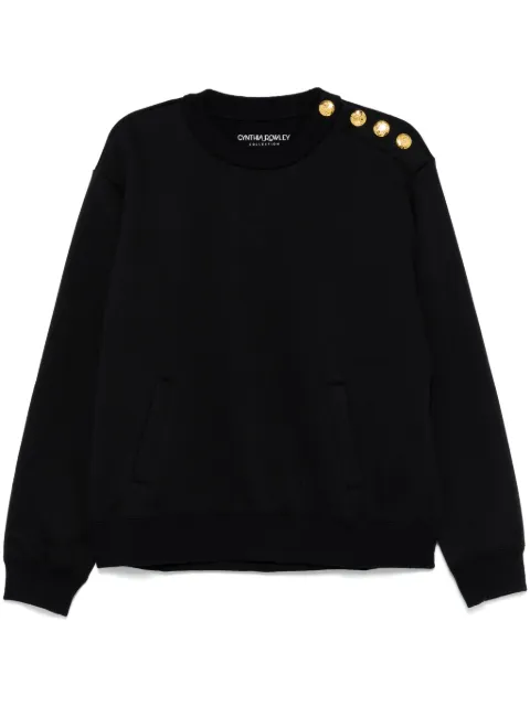 Cynthia Rowley sudadera con botones en los hombros