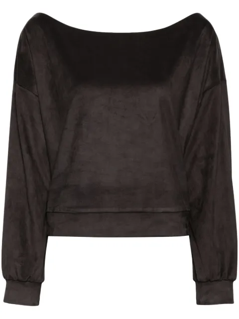 Cynthia Rowley sudadera con cuello ancho
