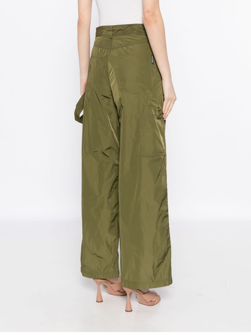 Shop Cynthia Rowley Painter Trousers In Green