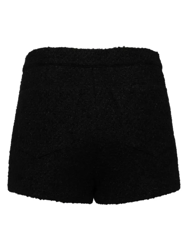 Cynthia Rowley Bardot Boucle Shorts Black FARFETCH NZ