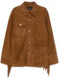 Cynthia Rowley fringed suede jacket - Brown