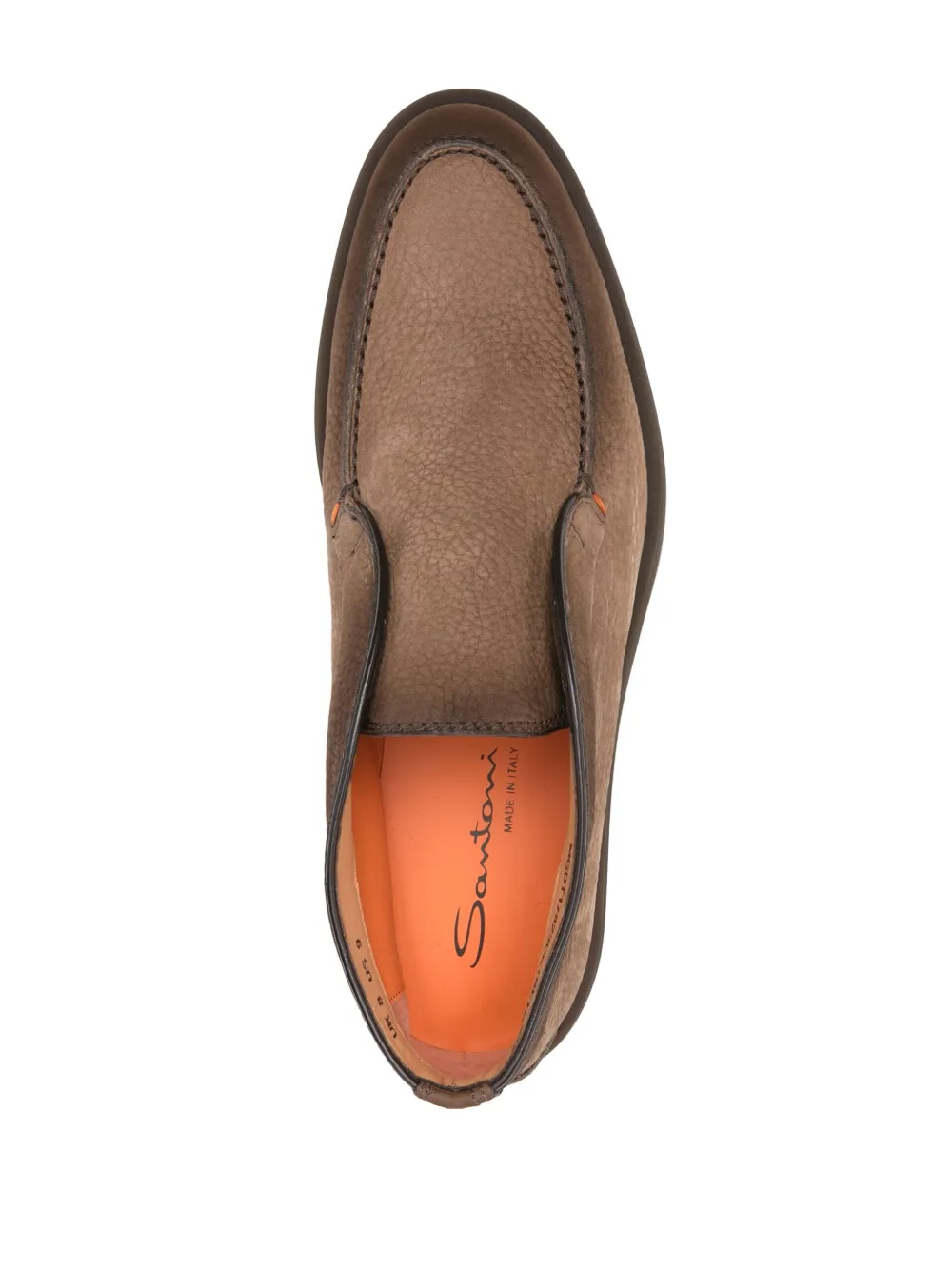 Santoni suede loafers Brown