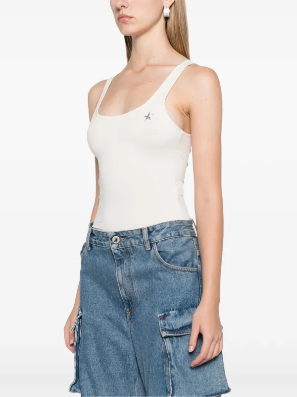 MUGLER 売れ筋商品|||マグラー Tシャツ トップス レディース Bodysuits White Mugler Mugler-star Bodysuit | White | FARFETCH
