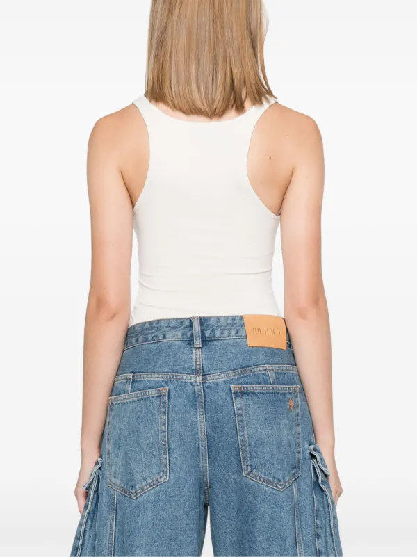 Mugler Mugler-star Bodysuit | White | FARFETCH