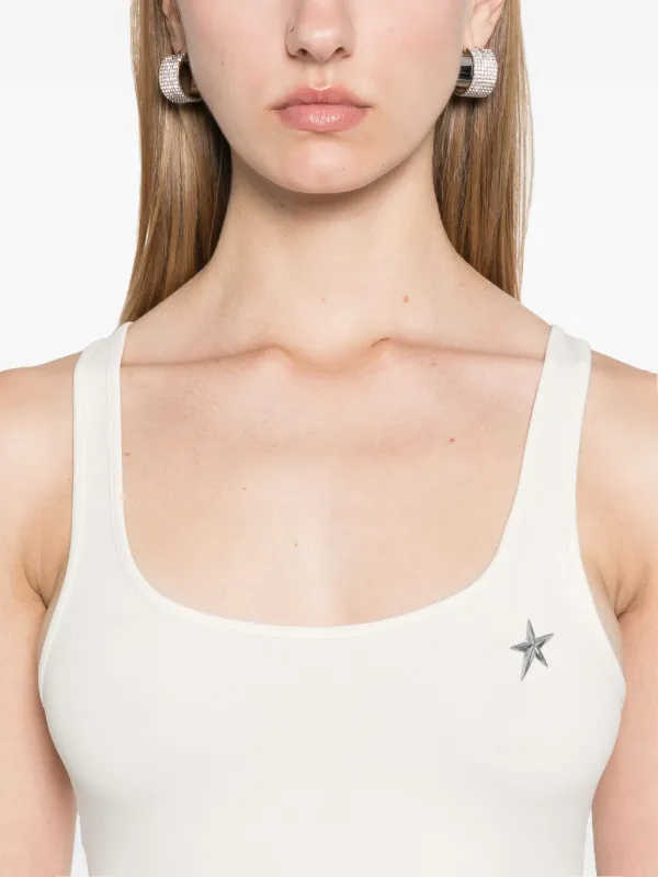 MUGLER 売れ筋商品|||マグラー Tシャツ トップス レディース Bodysuits White Mugler Mugler-star Bodysuit | White | FARFETCH