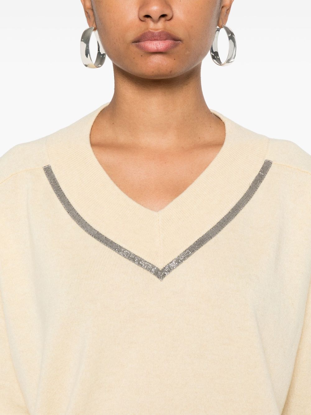 Brunello Cucinelli Monili chain-detail sweater Women