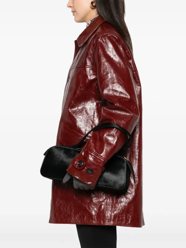 【関税込み】KHAITE ブラック Simona ショルダーバッグ Simona Shoulder Bag in Black Leather – KHAITE