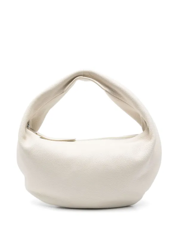 送料関税込★KHAITE★オリビアミディアムレザーショルダーバッグ Medium Olivia Hobo in Black Pebbled Leather – KHAITE
