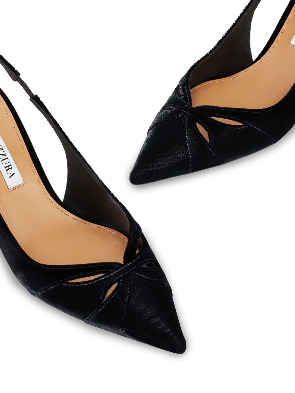 Aquazzura Moves 65 mm slingback pumps Zwart