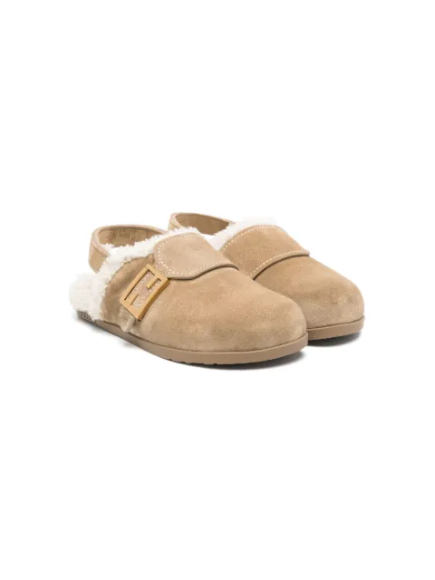 Fendi Kids suede sabots