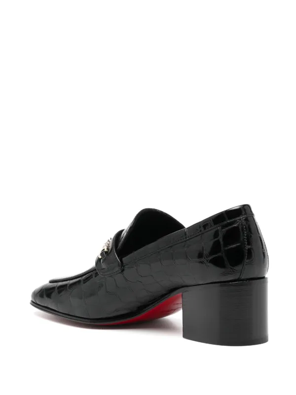 Christian Louboutin 55mm Mj Moc Loafers | Black | FARFETCH