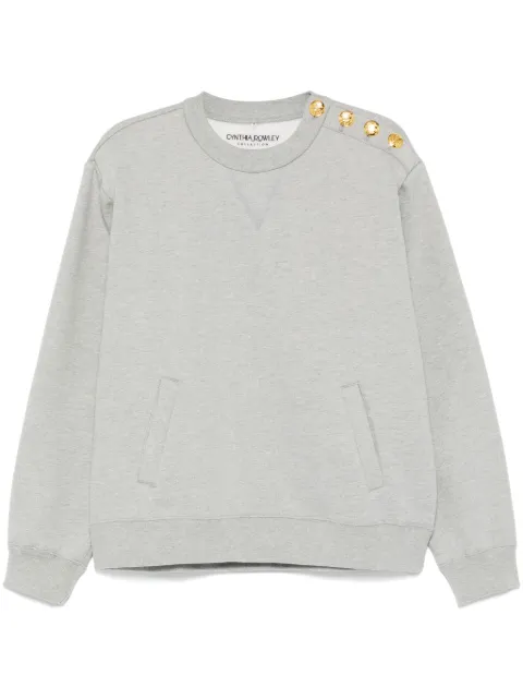 Cynthia Rowley sudadera con botones en los hombros