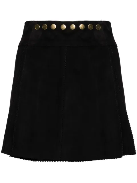 Cynthia Rowley wrapped suede skirt