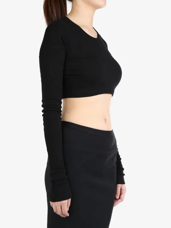 Tシャツ・カットソー Rick Owens Cropped T-Shirt Rick Owens Cropped t-shirt | ブラック | FARFETCH JP