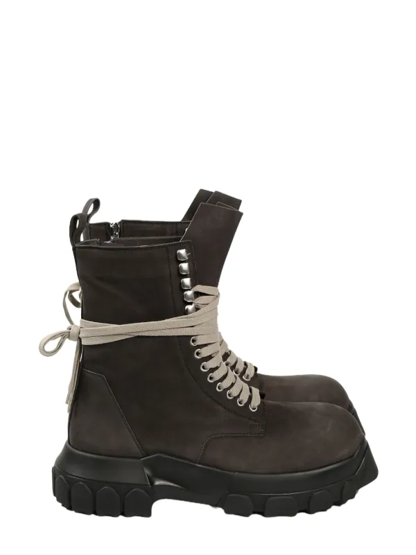 Rick Owens Army Tractor Boots Brown FARFETCH AU