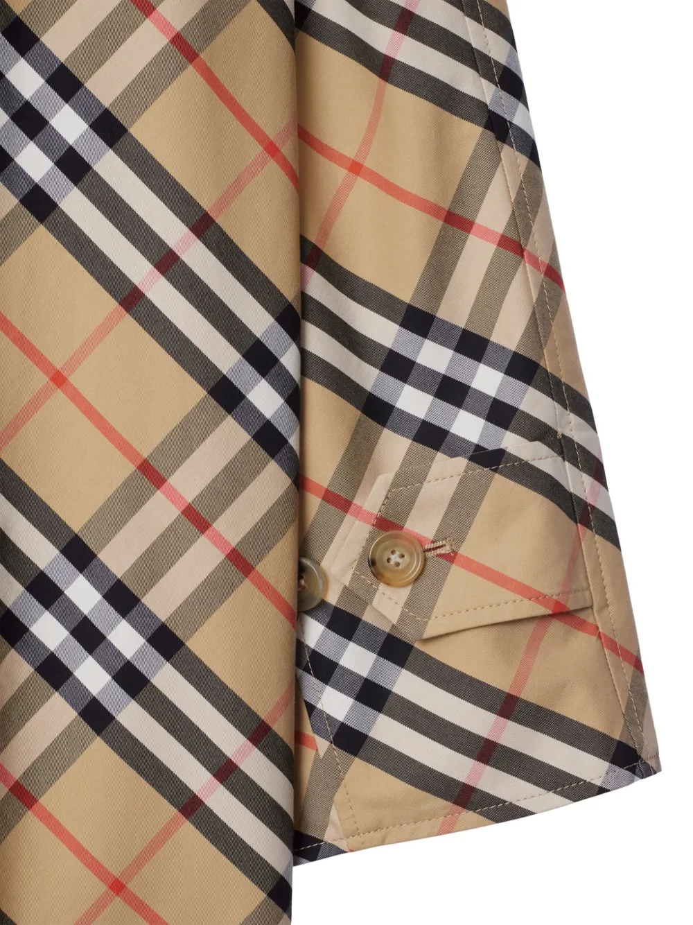 Burberry Omkeerbare lange gabardine jas Beige