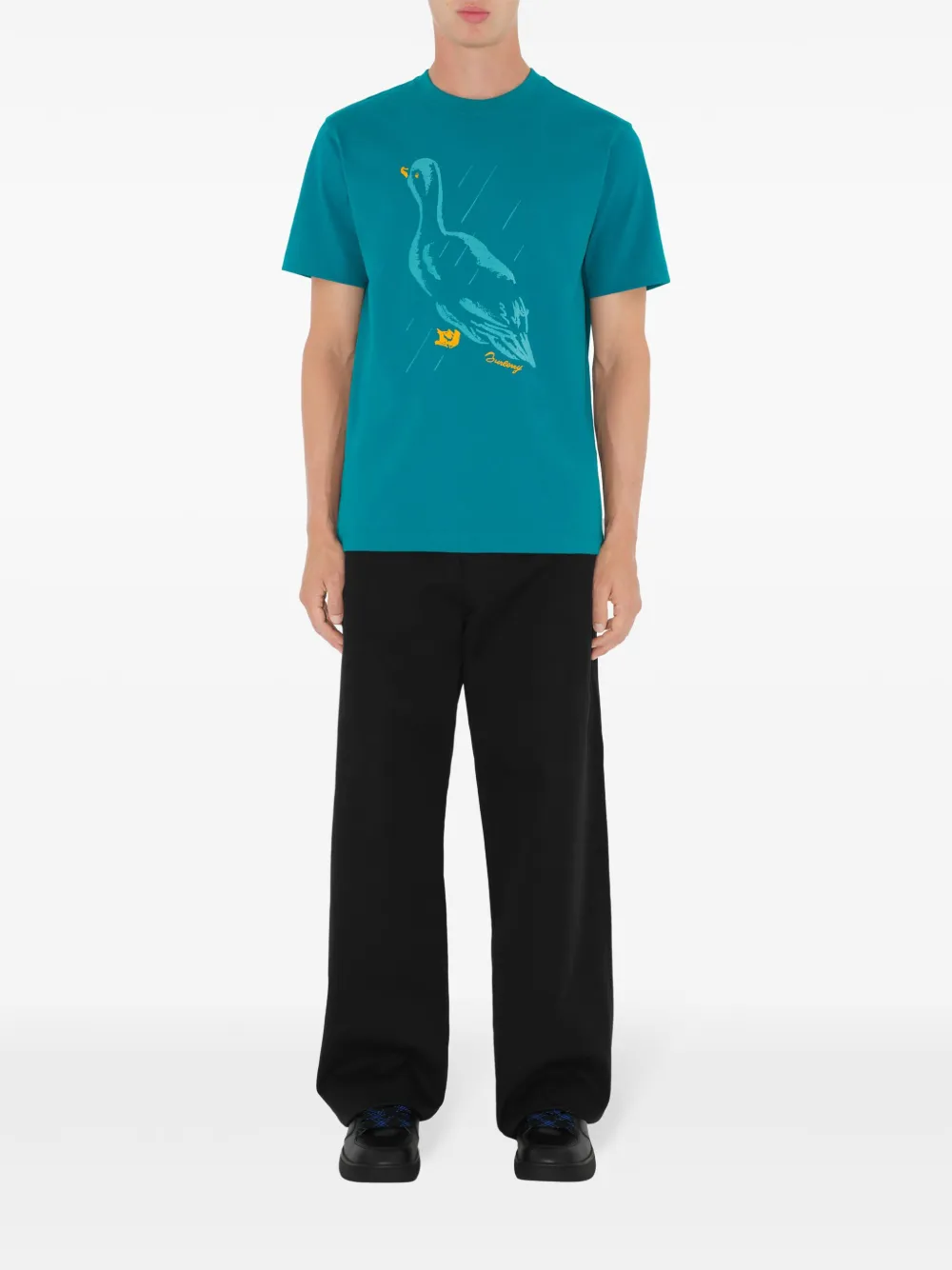 Burberry Duck-motif T-shirt - Blauw