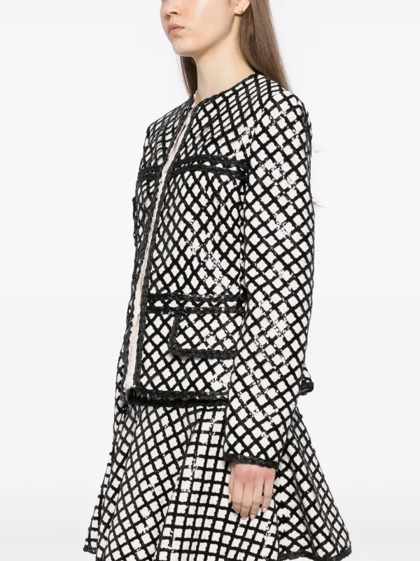 ジャケット GIAMBATTISTA VALLI BOUCLE JACKET Giambattista Valli - Embellished bouclé cropped jacket