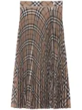 Burberry pleated check skirt - Neutrals
