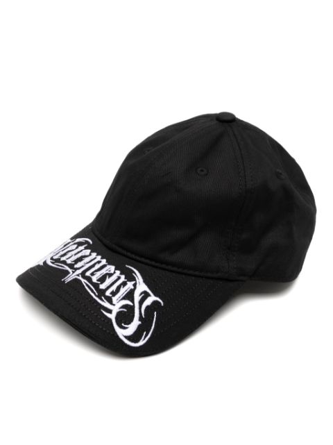 VETEMENTS logo-embroidered cotton cap