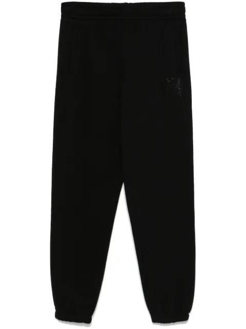 DKNY rhinestone-logo trousers 