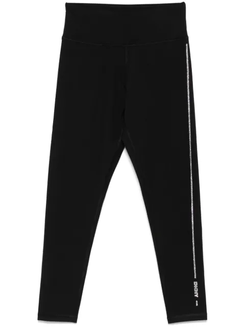 DKNY leggins con logo de strass