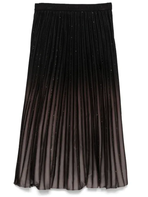 DKNY falda midi con diseño plisado