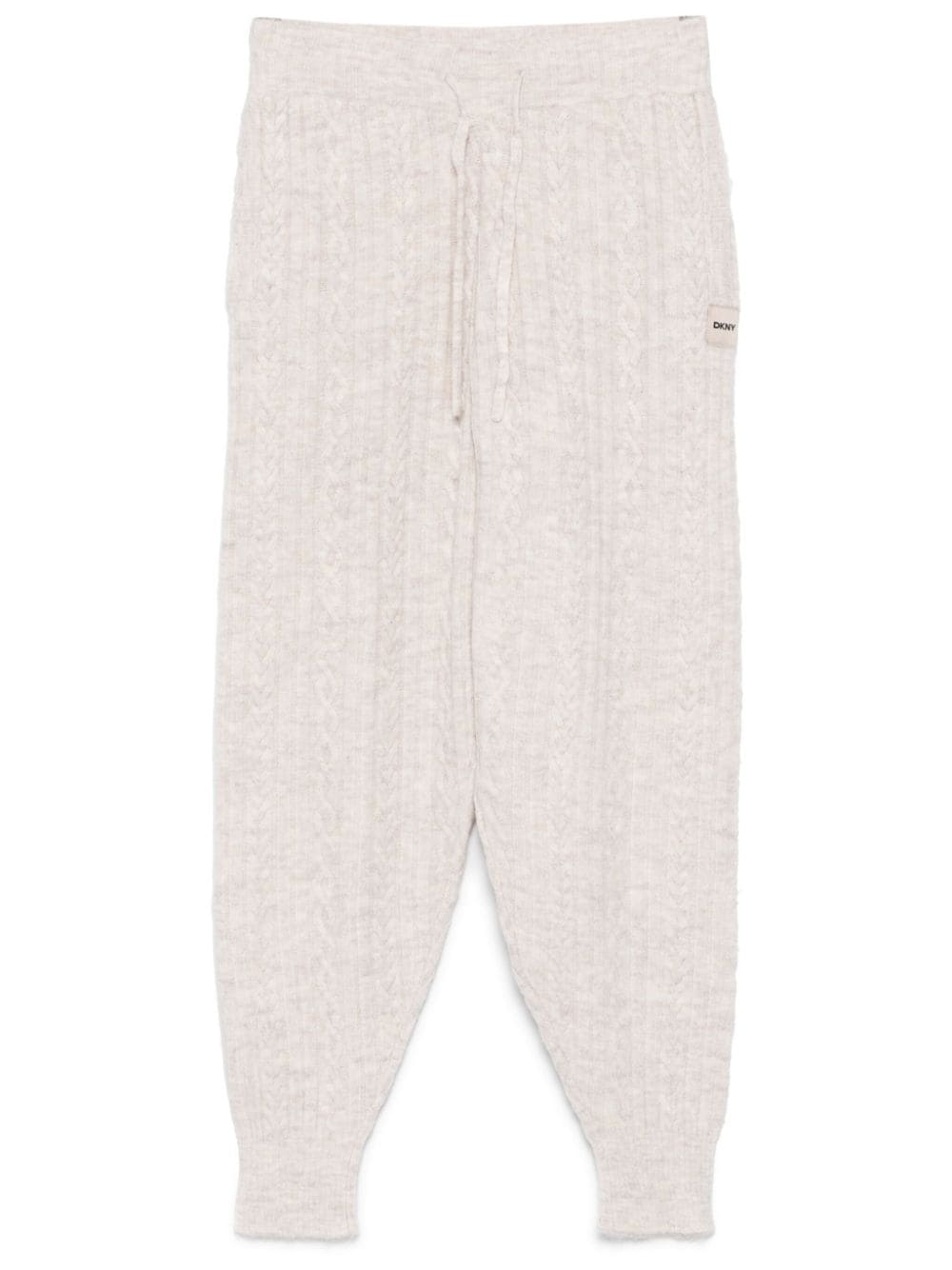 cable-knit trousers