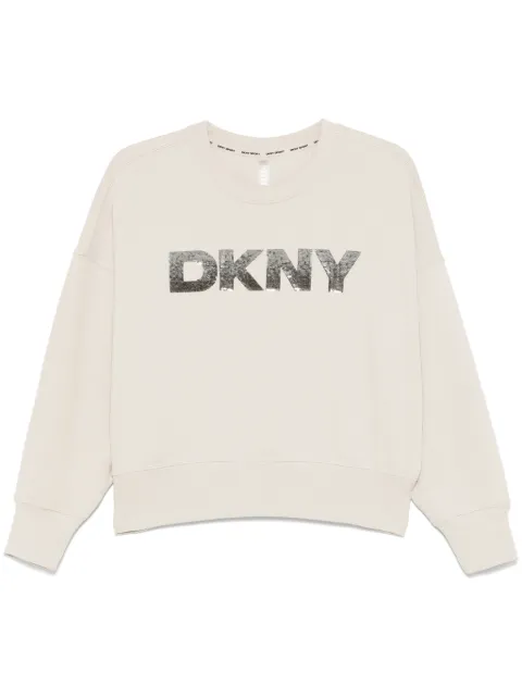 DKNY sequinned-logo sweatshirt