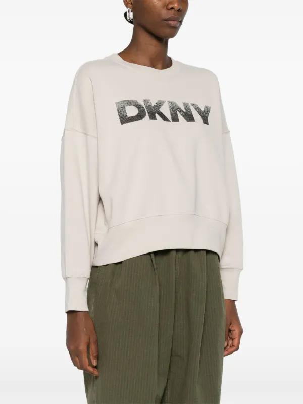 DKNY Sudadera Con Logo De Lentejuelas Neutro FARFETCH ES