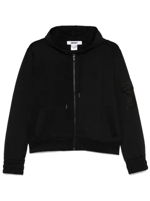DKNY scuba-jersey hoodie