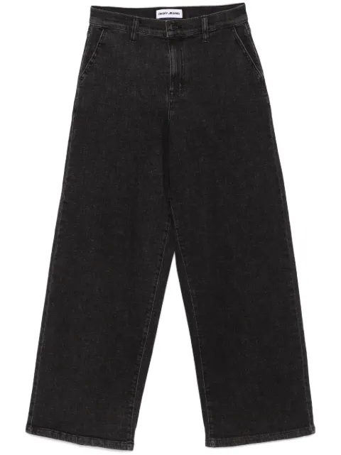 DKNY high-rise wide-leg jeans
