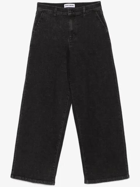DKNY high-rise wide-leg jeans