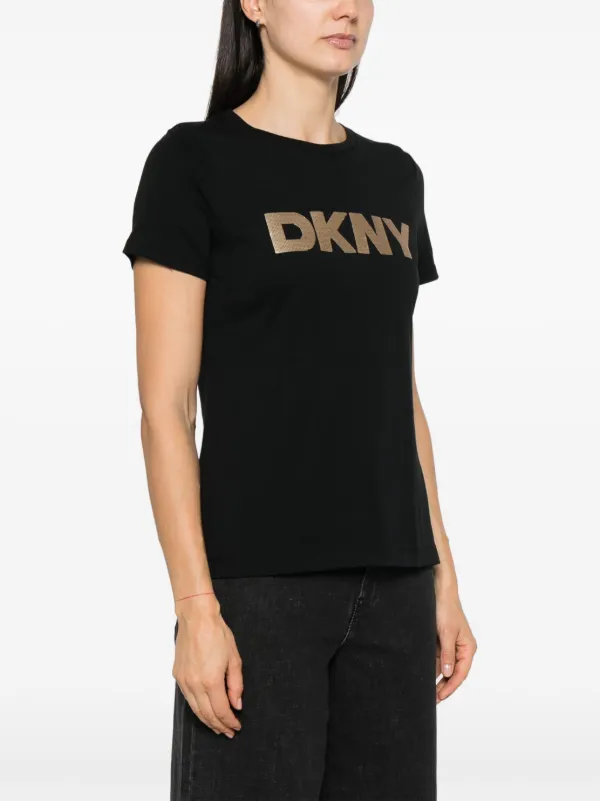DKNY スパンコール ロゴ Tシャツ | ブラック | FARFETCH JP