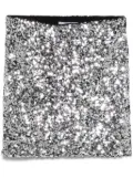 DKNY sequinned mini skirt - Silver