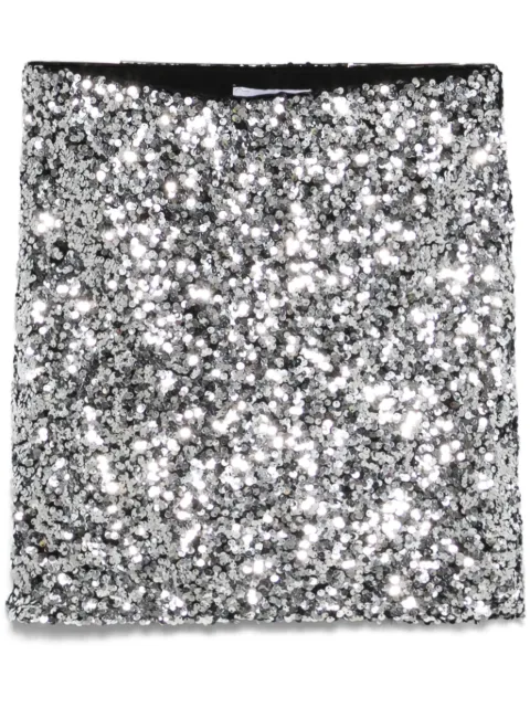 DKNY falda corta bordada con lentejuelas
