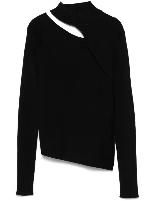 DKNY cut-out mock-neck sweater