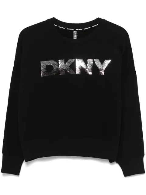 DKNY sequinned-logo sweatshirt