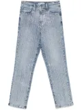 DKNY logo-rhinestone jeans - Blue