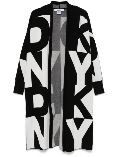 DKNY cárdigan con logo estampado