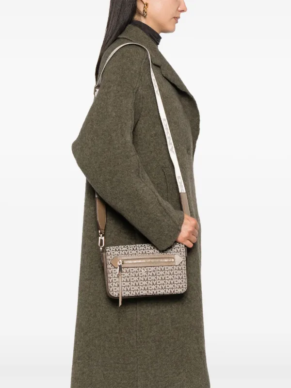 DKNY Medium Bryant Ave Cross Body Bag | Brown | FARFETCH