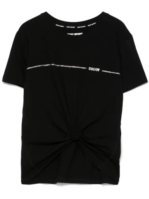 DKNY rhinestone-logo T-shirt