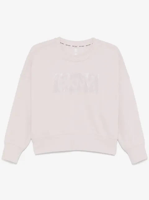 DKNY sudadera con logo y detalles