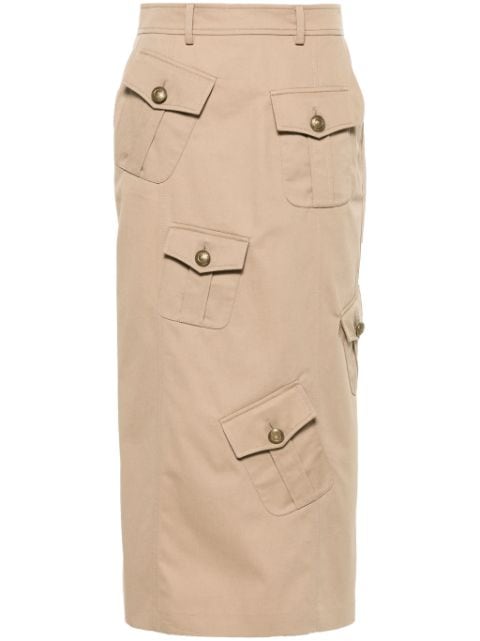 Moschino falda midi estilo cargo