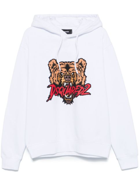 DSQUARED2 Bear-logo Cool Fit hoodie Men