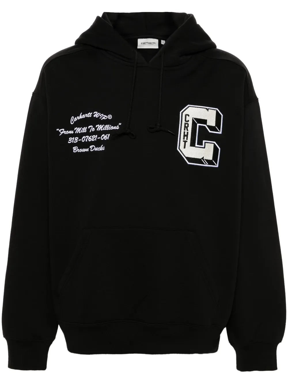 Carhartt WIP Brown Ducks Hoodie Black FARFETCH UK
