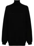 Moschino logo-charm sweater - Black