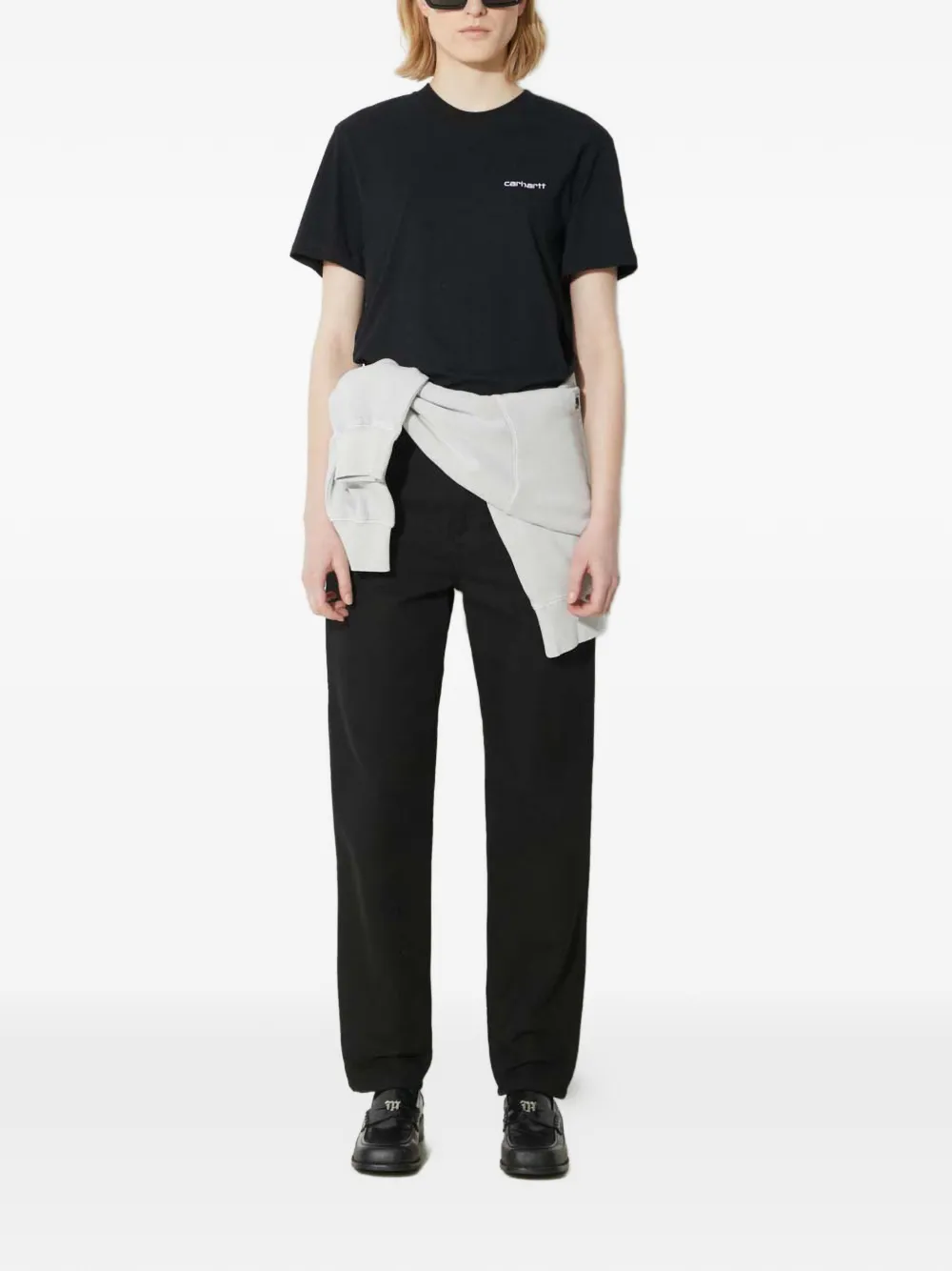 Carhartt WIP logo-patch trousers | Pantalones rectos | Image 2